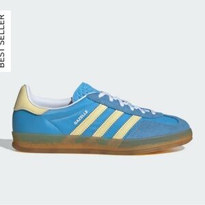 ADIDAS GAZELLE INDOOR W
Semi Blue Burst, Almost Yellow & White